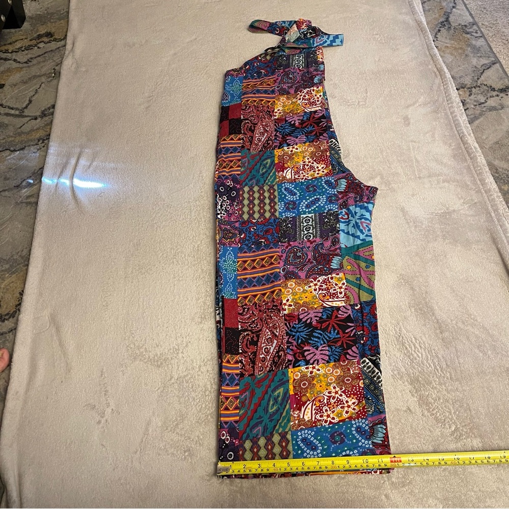 Colorful Patchwork Jumpsuit - Picture 7 of 16